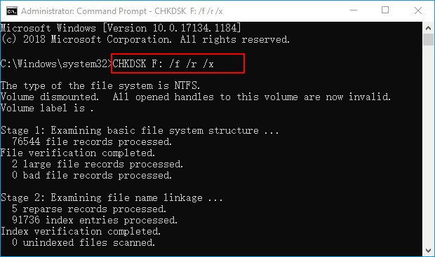 chkdsk-command-to-fix-sd-card-not-readable