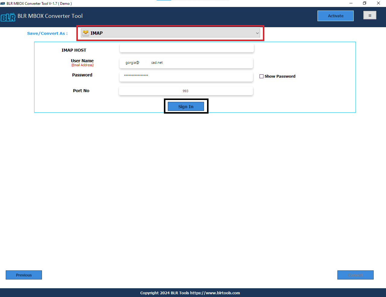 enter-credentials-and-click-convert-to-begin-conversion-process